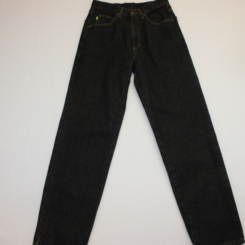 LL Bean Double L Flannel Lined Jeans Mens 29x32 (ACTUAL 26X31.5) Black Denim